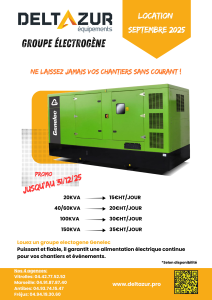 Location groupe électrogène GENELEC