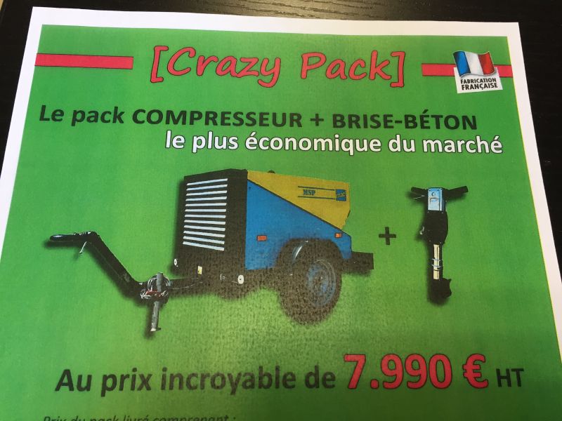 Promo compresseur et brise béton